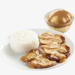 3 Pc Burger Steak w 2 Sides