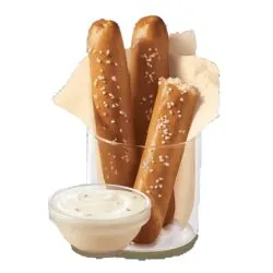 Soft Pretzel Sticks with Zesty Queso