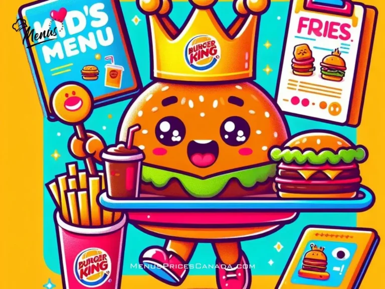 Burger King Kids Menu 2024