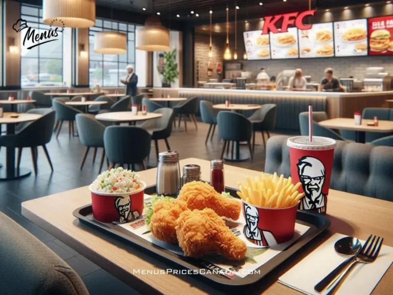 KFC Menu Prices Hamilton, Ontario 2024