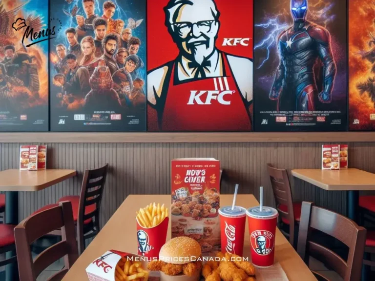 KFC Menu Prices Windsor, Ontario 2024