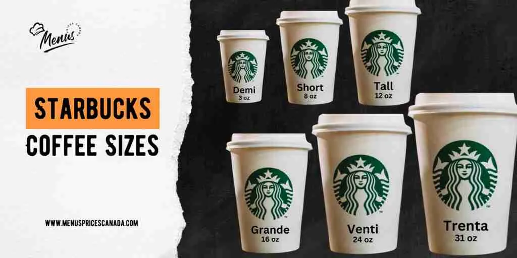 Starbucks Coffee Cup Sizes