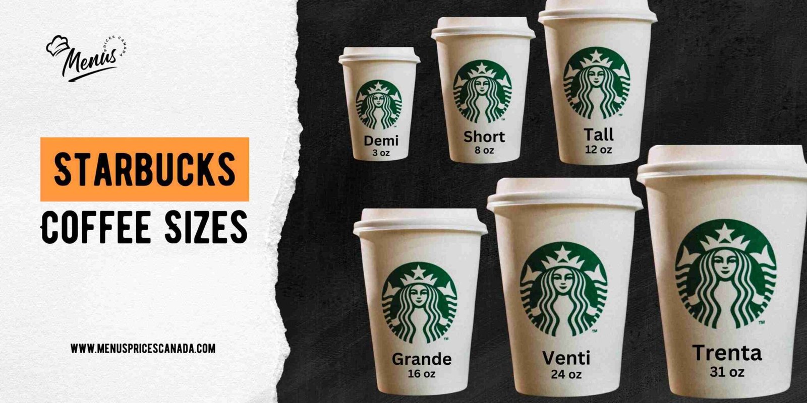 Everything about Starbucks Cup Sizes