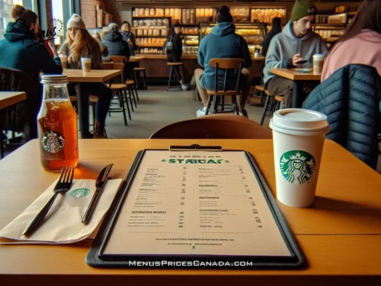 Starbucks Oshawa, Ontario Menu 2024