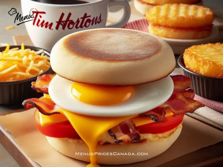 Tim Hortons Sandwich Menu Prices Canada 2024