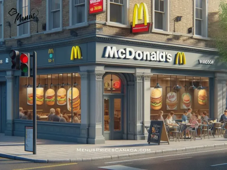 McDonald’s Menu Windsor, Ontario 2024