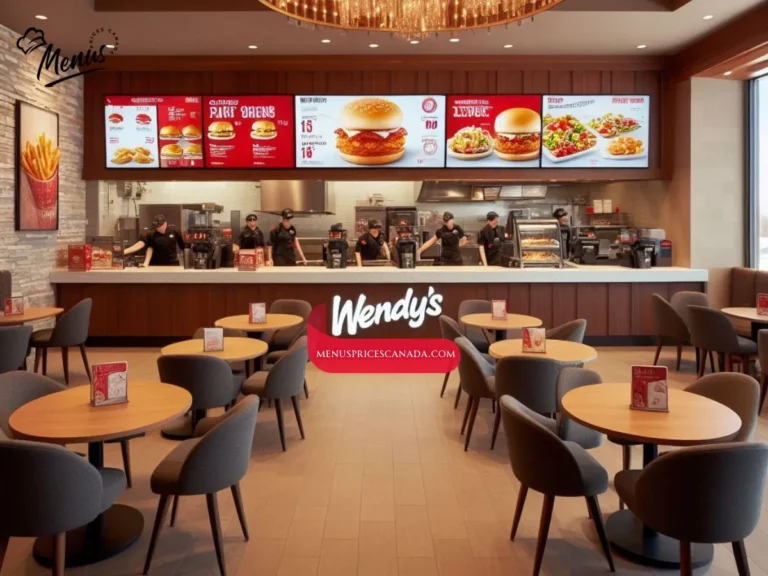 Wendy’s Menu St. Catharines – Niagara Falls, Ontario 2024