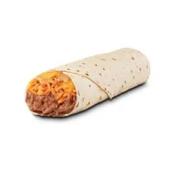 CHEESY BEAN & RICE BURRITO